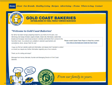 Tablet Screenshot of goldcoastbakeries.com.au